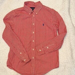 Ralph Lauren Kids Red Checkered Button Down Shirt